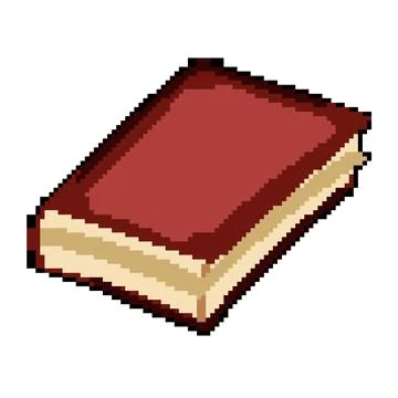Page old book pixel art vector illustration Stock Illustration