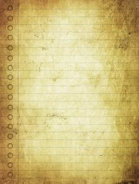 Page from old grunge notebook Stock Photos