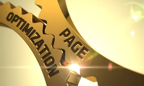 Page Optimization on the Golden Gears Stock Illustration