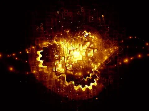 Page processing cloud Stock Illustration