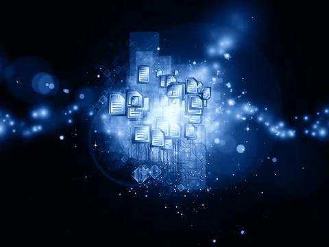 Page processing cloud 스톡 일러스트