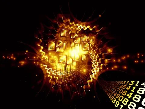 Page processing cloud Stock Illustration