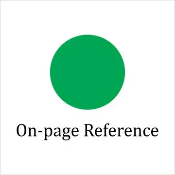 On-page Reference  symbols in flowchat Stock Illustration