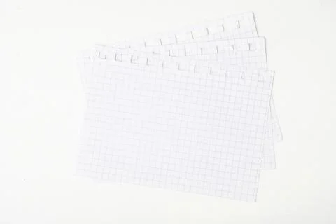 Page ripped off from the notebook Stock Photos