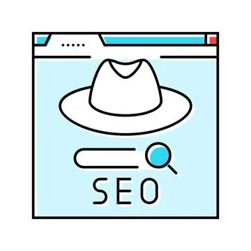 Off page seo color icon vector illustration Stock Illustration