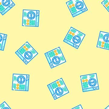 On page seo vector seamless pattern 库存插图