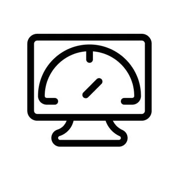 Page speed icon design in filled and outlined style Stock Illustration