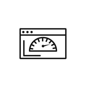 Page speed icon vector set collection for web Stock Illustration