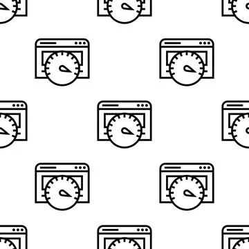 Page speed seamless pattern vector illustration Stock Illustration