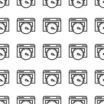 Page speed seamless pattern vector illustration Stock Illustration