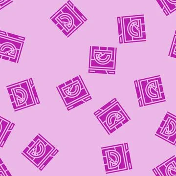 Page speed seo glyph vector seamless pattern Stock Illustration