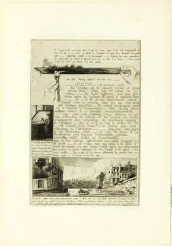 Page two, from Letter on the Elements of Etching 1864 France. Etching on i... Foto stock