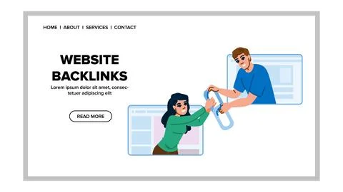 Page website backlinks vector Ilustración de archivo