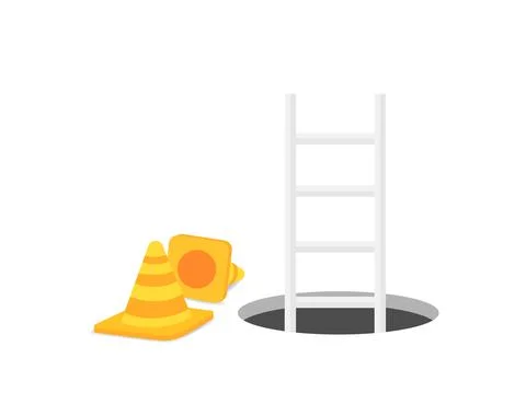 The page with the work in 3D-style on a white background. Vector illustration Stock Illustration