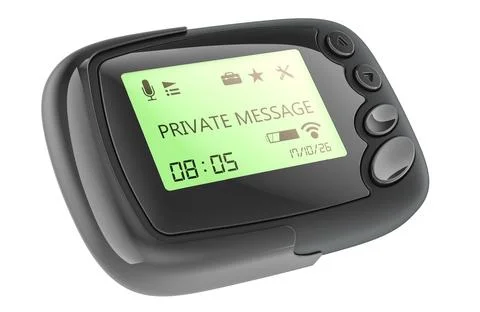 Pager, beeper. 3D rendering Stock Illustration