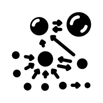 Pagerank algorithm glyph icon vector illustration Stock Illustration