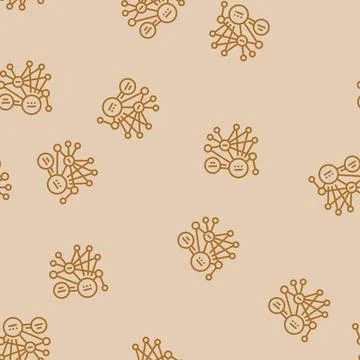 Pagerank algorithm line seamless pattern Illustrazione stock