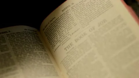 Pages of Bible Turning Stockbeeldmateriaal 10796980