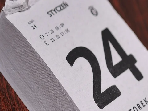 Pages Calendar Timelapse Video stock 98642341
