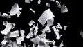 Pages falling white paper book literature business school HD Footage