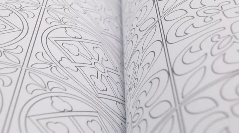 Pages with Geometric Illustration Stock Footage 62255677