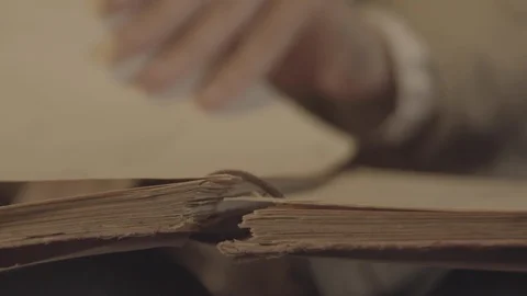 Pages of an Old Book Video stock 99885291