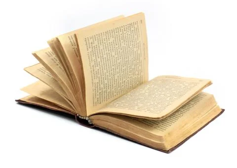 Pages of an old book Stock Photos