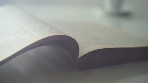 Pages turning in the wind Stock Footage 119247236