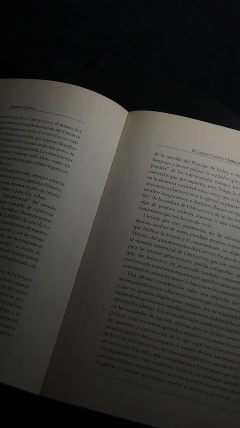 Pages of written open book with black background, rotation. 4K Vertical Stock Footage 204806984