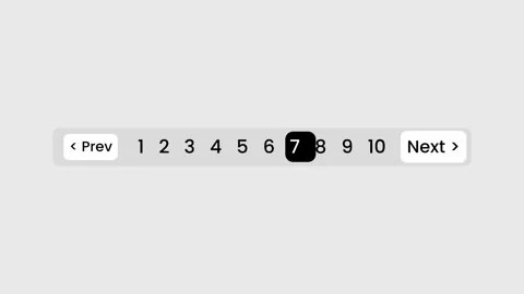 Pagination Navigation Page Number Bar Stock Footage 335575008