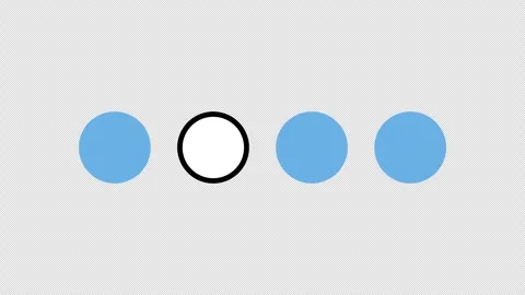 Pagination Step Indicator Loop with Alpha Vídeos de archivo 330383998