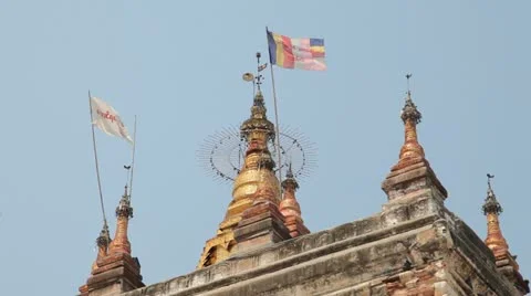 Pagoda in Bagan Video stock 11083535