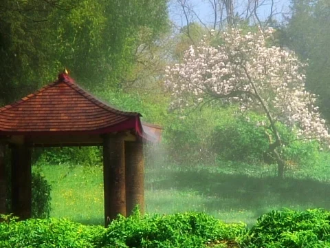 Pagoda Cascade Stock Footage 489836