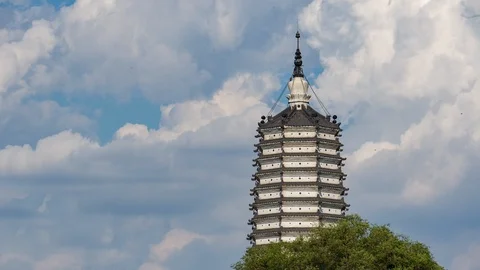 Pagoda cloud 1080P Stock Footage 115190542