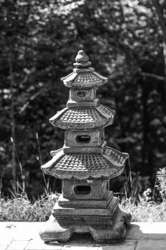 Pagoda is emblematic towerlike, solid or hollow structure made of stone, bric Stock Photos