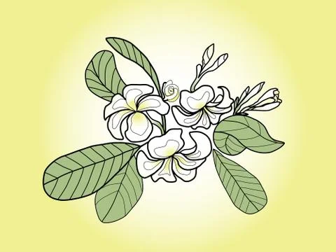 Pagoda flower Stock Illustration