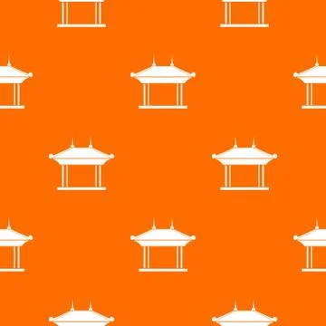 Pagoda pattern seamless Stock Illustration