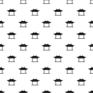Pagoda pattern vector Stock Illustration