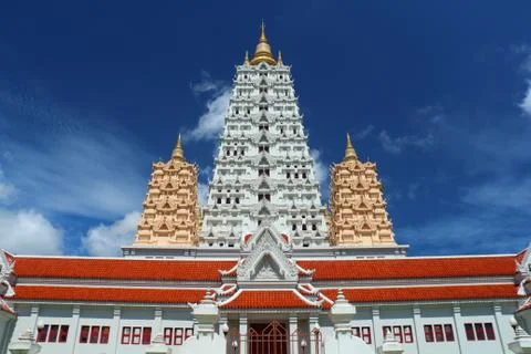 Pagoda in thai temple Stock Photos