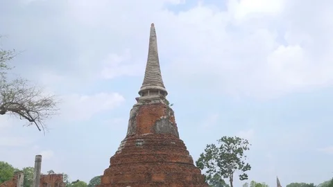 Pagoda at Wat Maha That Stock Footage 75866488