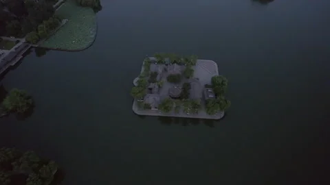 Pagodas in the Evening Mist Stock Footage 328521215