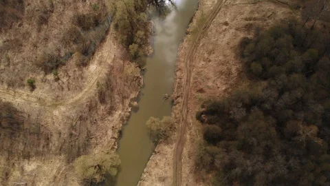 Pahra river from above Stock Footage 89215536