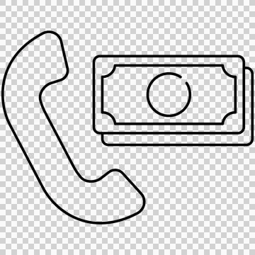 Paid call Stock Illustration