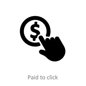 Paid To Click Stock Illustration