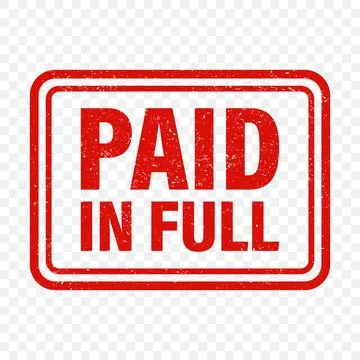 Paid In Full Stamp, Vector Illustration. Paid In Full Seal, Paid In Full Ve.. Stock-Illustration