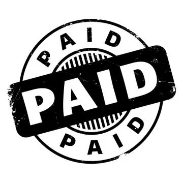 Paid rubber stamp Stock Illustration