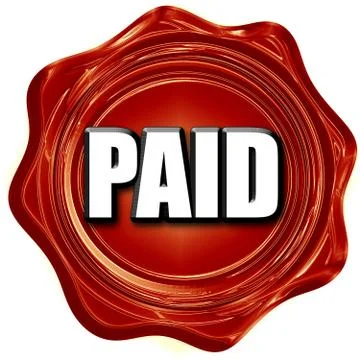 Paid sign background Ilustração Stock