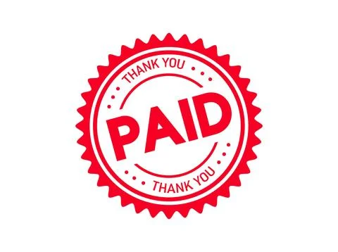 Paid Stamp Vector Illustration Stock Illustration