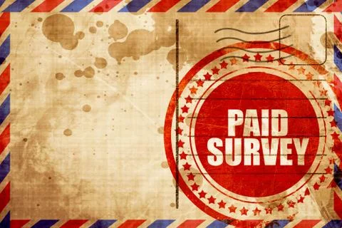 Paid survey Stock Illustration