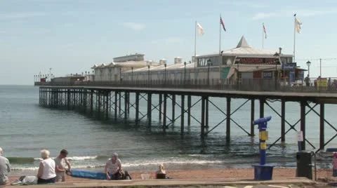 Paignton Pier Stock Footage 18010388